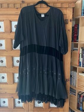 Elegant Black Alembika Tunic / Dress NWOT XL XXL